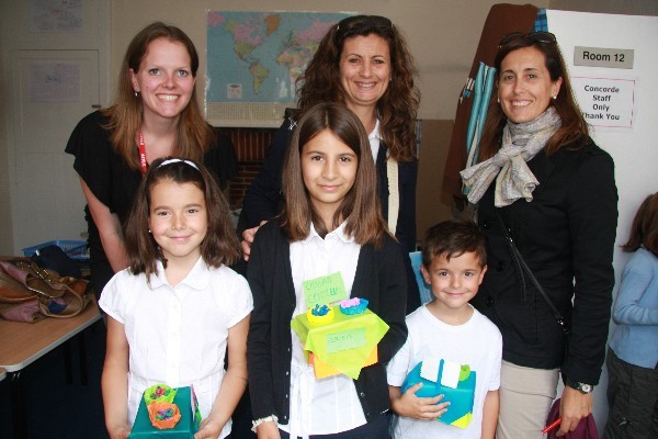 Niños en curso para familias